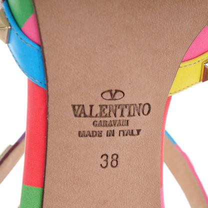 Valentino Garavani Calfskin 1973 Rockstud Ankle Strap 65mm Pumps 38 Multicolor 6 of 8