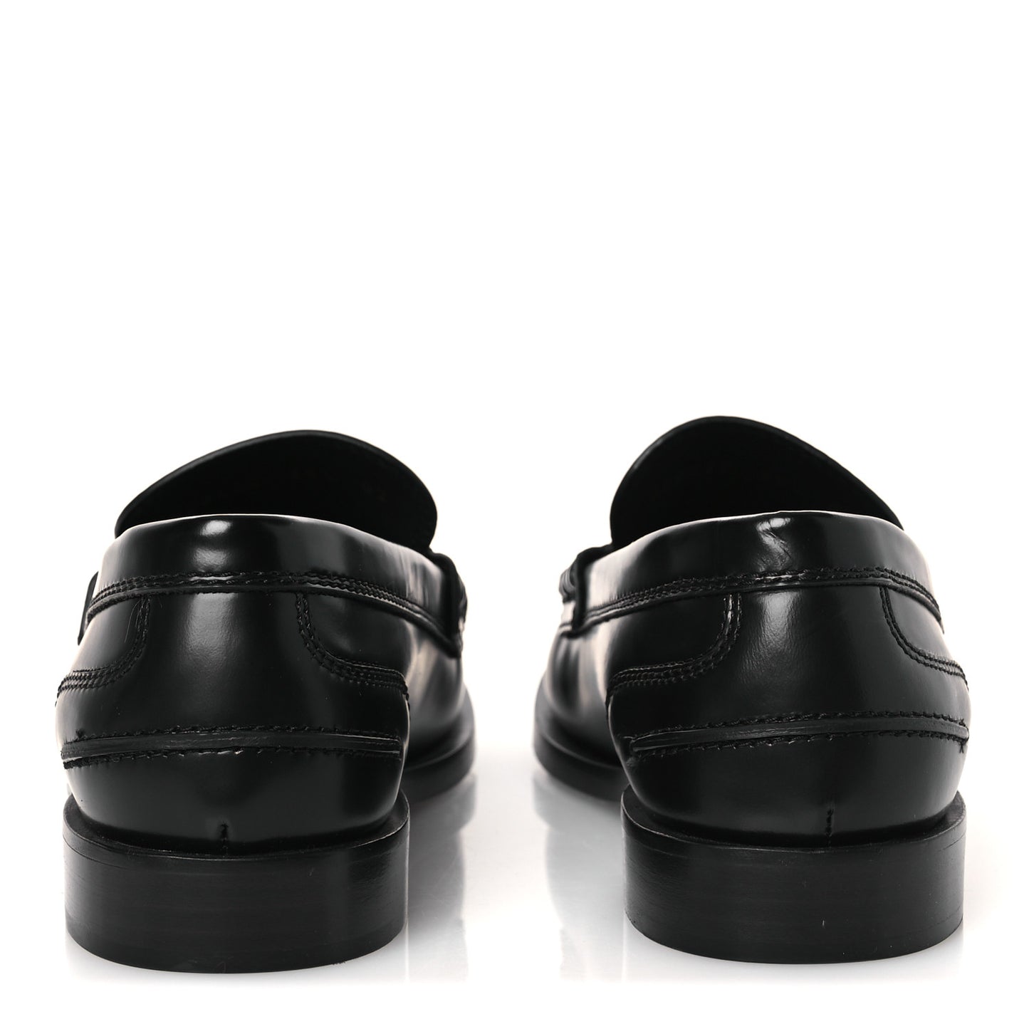 Vitello Logo Loafers 39.5 Black