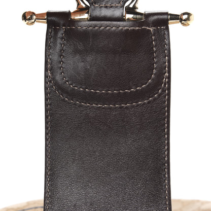 Gucci Monogram Horsebit Web Hobo Brown 7 of 11