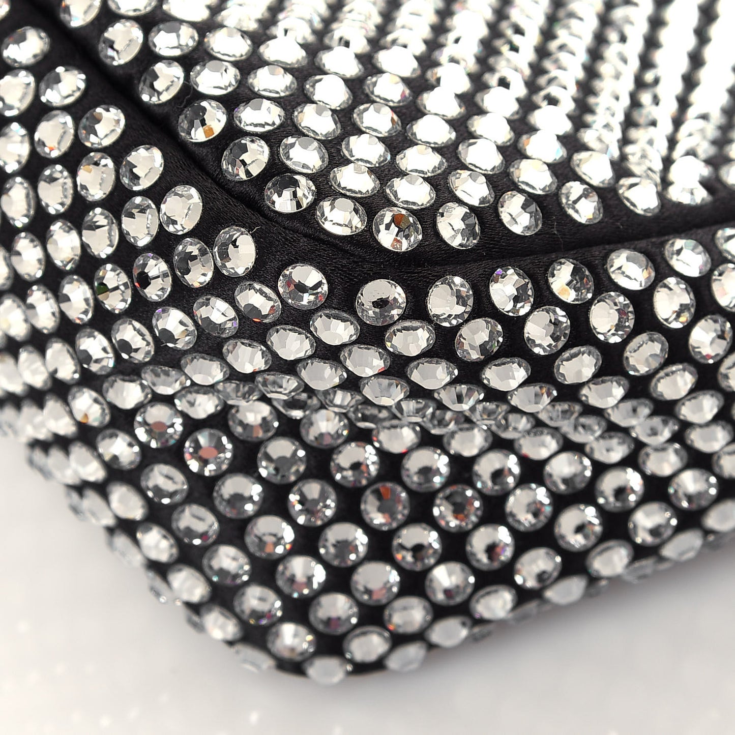 Satin Crystal Mini Re-Edition 2000 Bag Cristal
