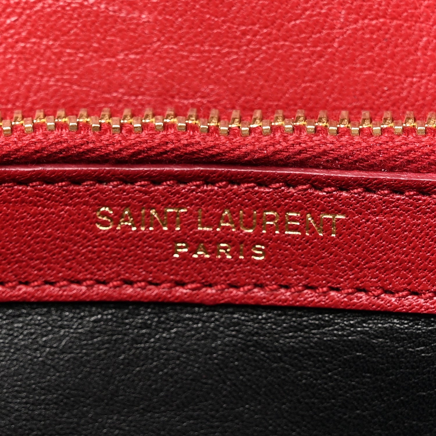 Saint Laurent Sheepskin Matelasse Chevron Monogram Medium College Bag Rouge 6 of 13