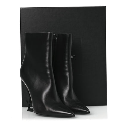Saint Laurent Calfskin Opyum Ankle Boots 41 Black 11 of 11