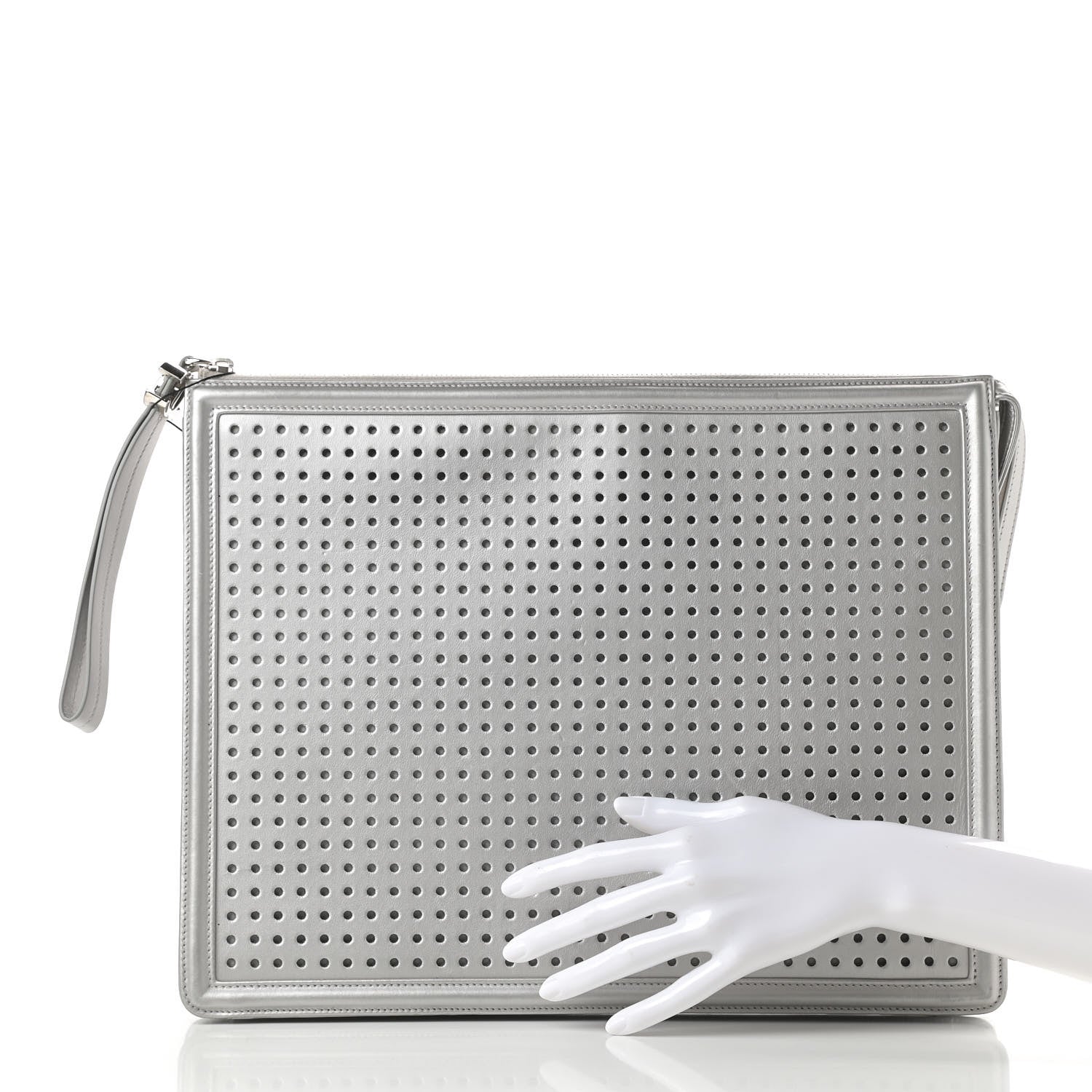 Chanel Lambskin LED Boy 2.0 Clutch Silver 3 of 15