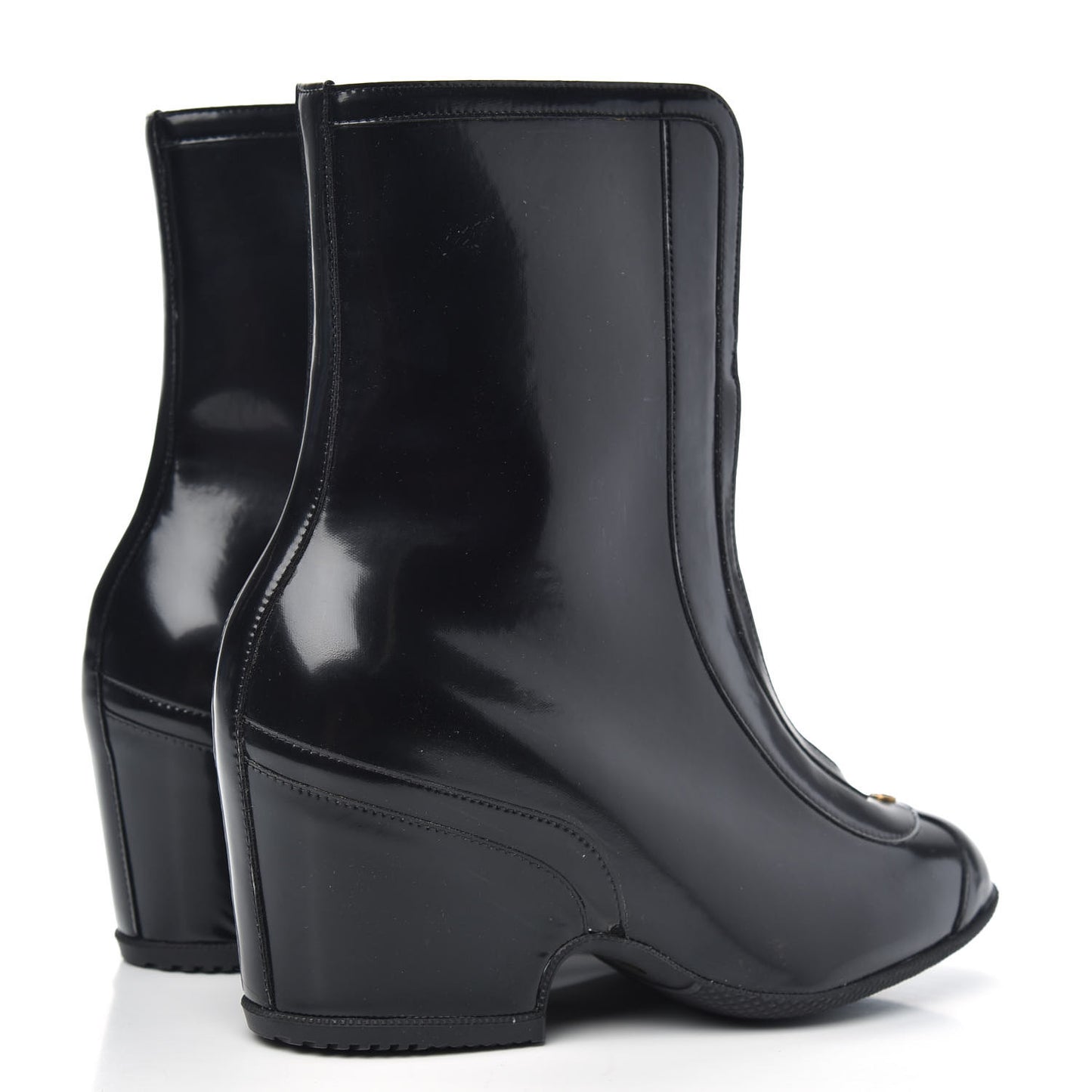 Coated Fabric Kitt Wellie Boots 39 Black