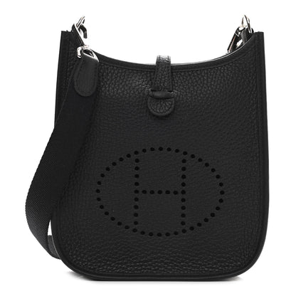 Hermes Taurillon Clemence Evelyne TPM Black 1 of 11