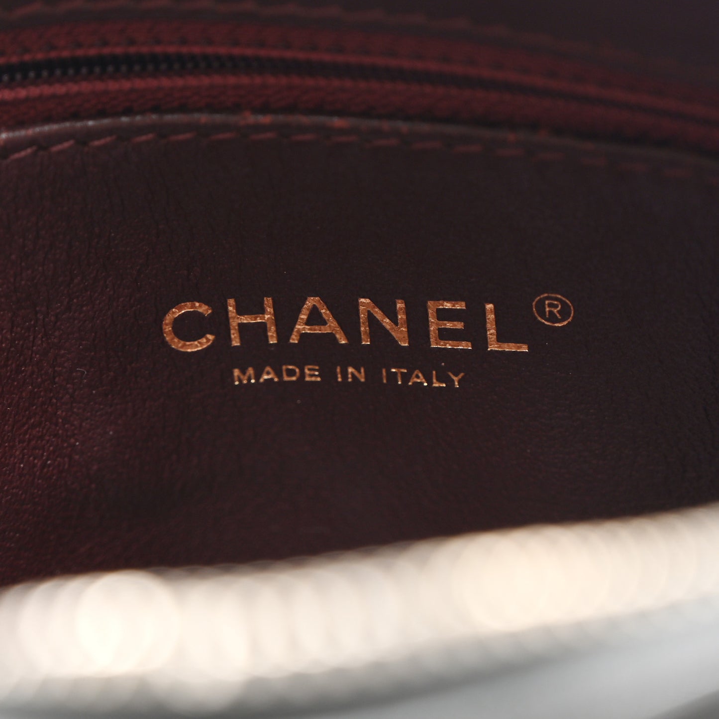 Lambskin Chevron Quilted Camera Case Black