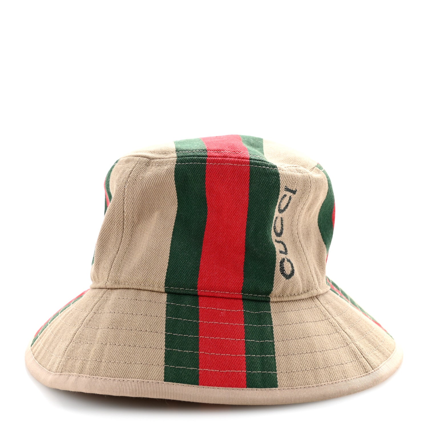 Gucci Monogram Canvas Web Bucket Hat S Beige 5 of 13