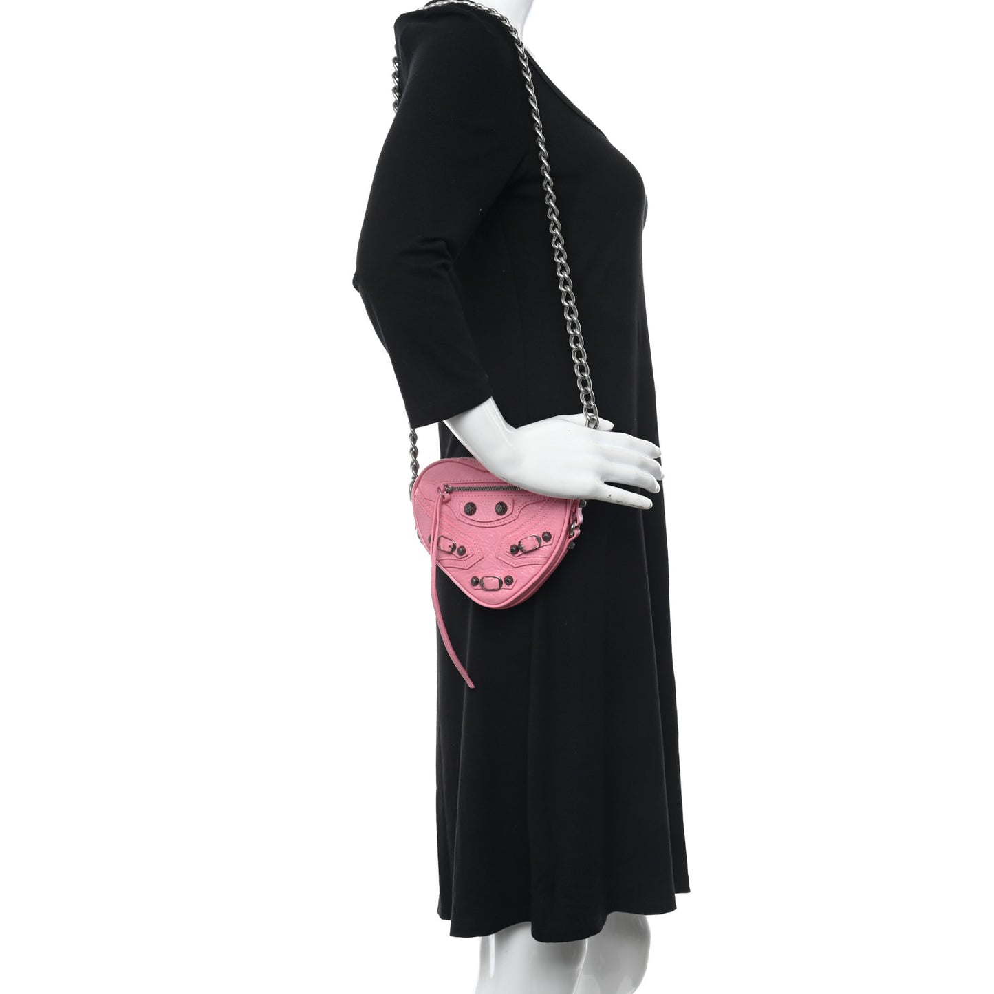 Agneau Arena Mini Le Cagole Heart Bag Sweet Pink
