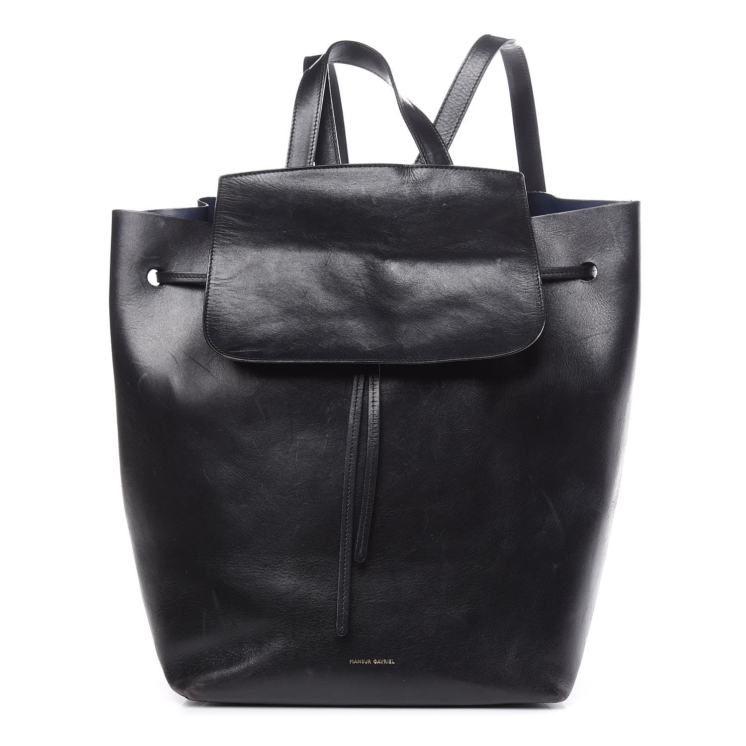 Mansur Gavriel Vegetable Tanned Calfskin Backpack Black 1 of 30