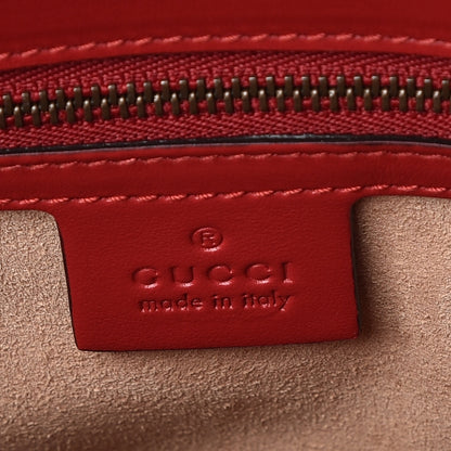 Gucci Calfskin Matelasse Large GG Marmont Shoulder Bag Hibiscus Red 8 of 9