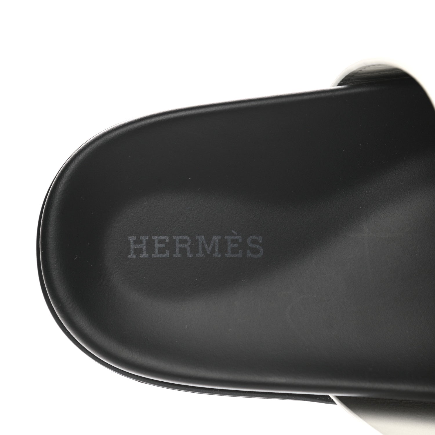 Hermes Calfskin Womens Chypre Sandals 37.5 White 7 of 9