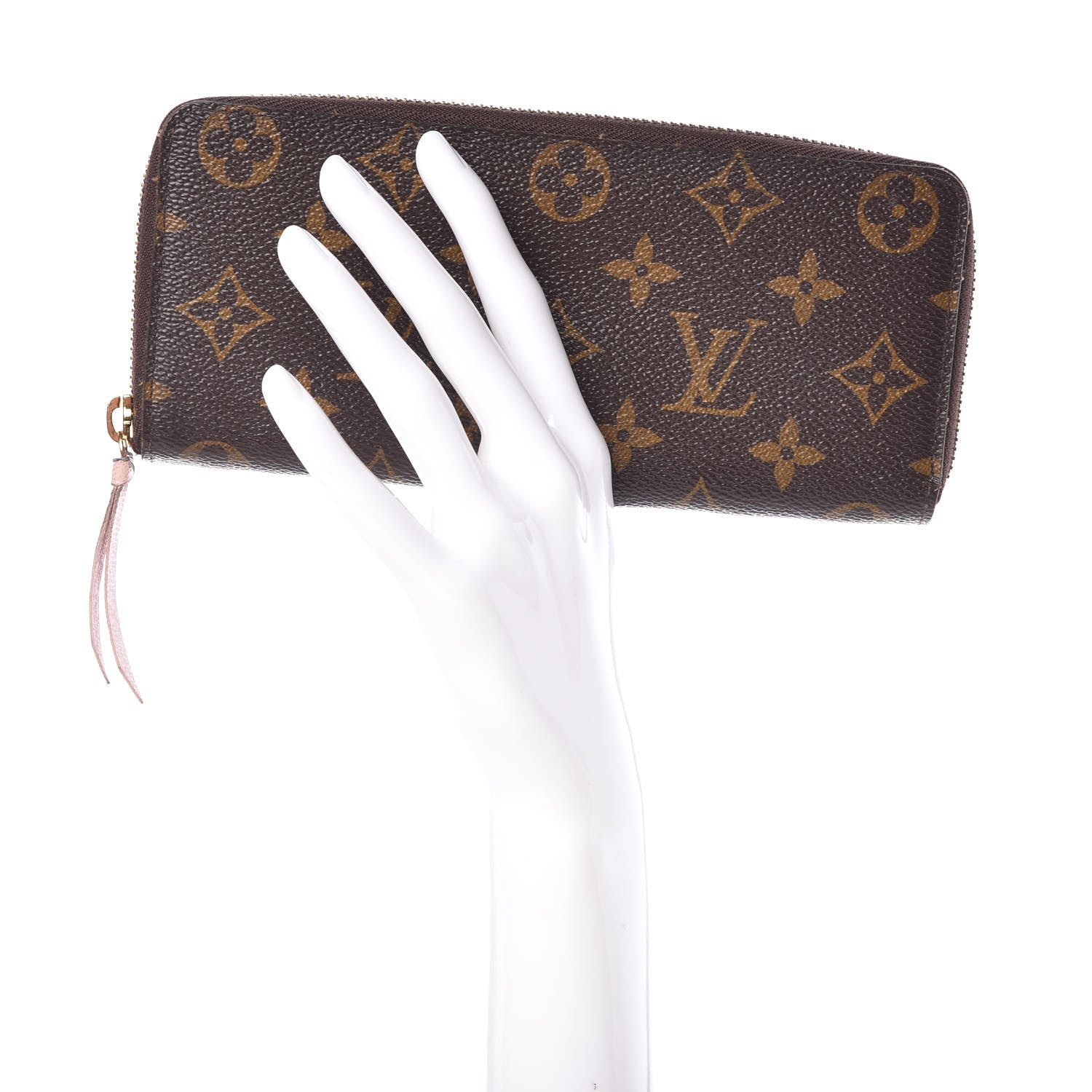 Louis Vuitton Monogram Clemence Wallet Rose Ballerine 2 of 13