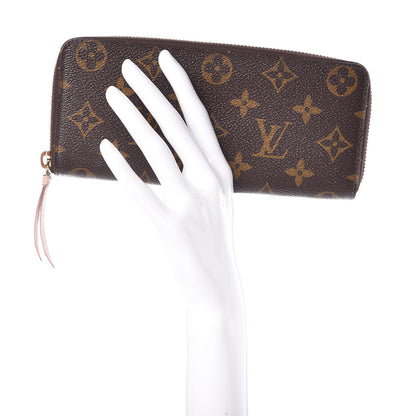 Louis Vuitton Monogram Clemence Wallet Rose Ballerine 2 of 13