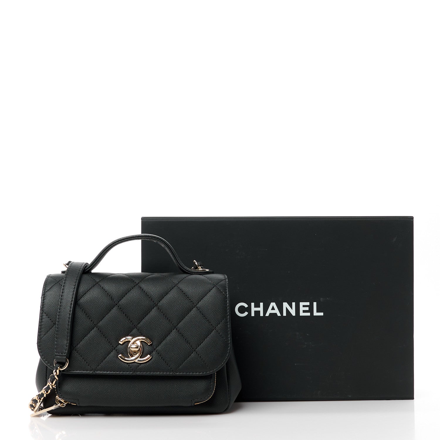 Chanel Caviar Quilted Small Business Affinity Flap Black 13 of 13