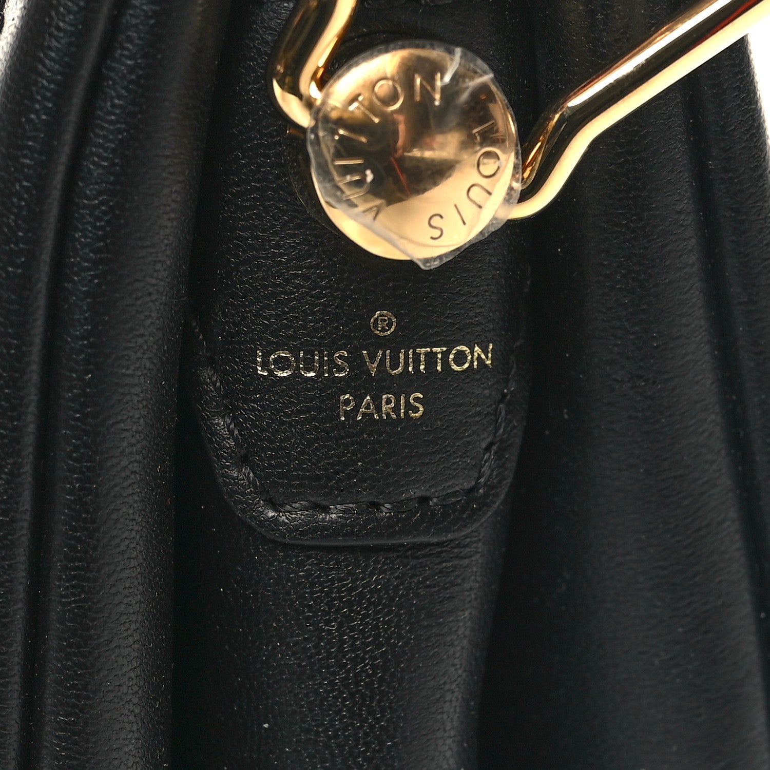 Louis Vuitton Lambskin Embossed Monogram Coussin BB Black 8 of 11