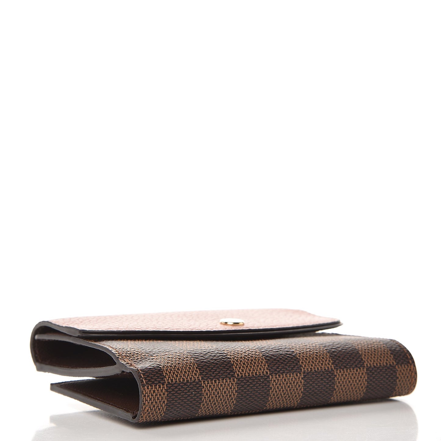 Damier Ebene Normandy Compact Wallet Rose Ballerine