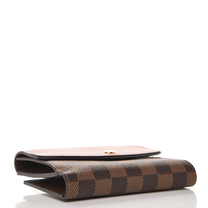 Louis Vuitton Damier Ebene Normandy Compact Wallet Rose Ballerine 4 of 7