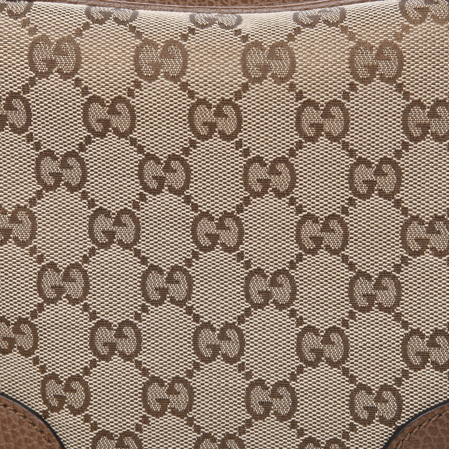 Gucci Monogram Mini Bree Messenger Bag Beige Tabacco 9 of 11