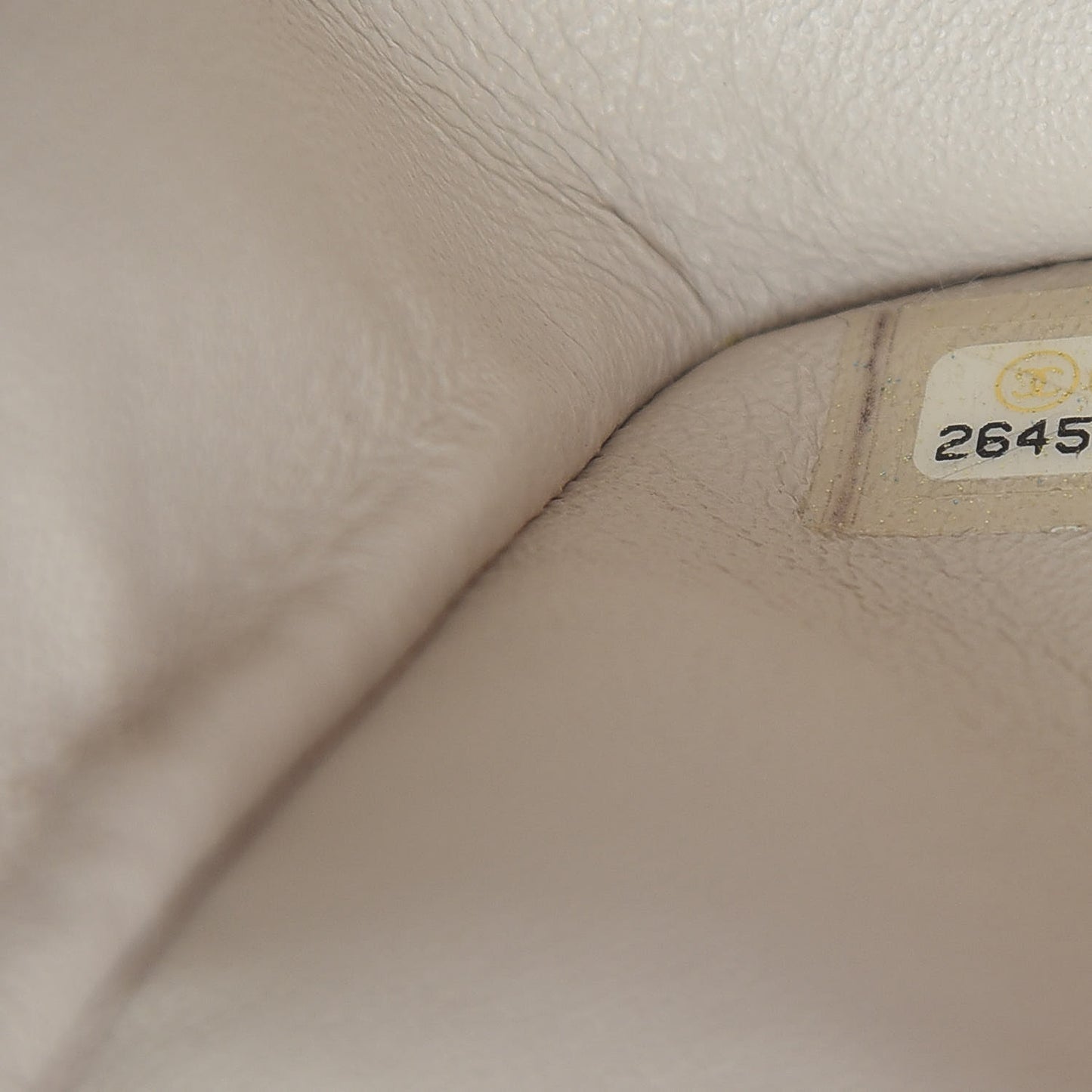 Caviar Quilted Mini Rectangular Flap Ivory