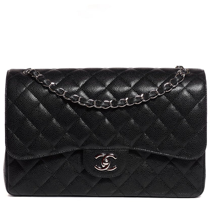 Chanel Caviar Quilted Jumbo Double Flap Black 1 of 8