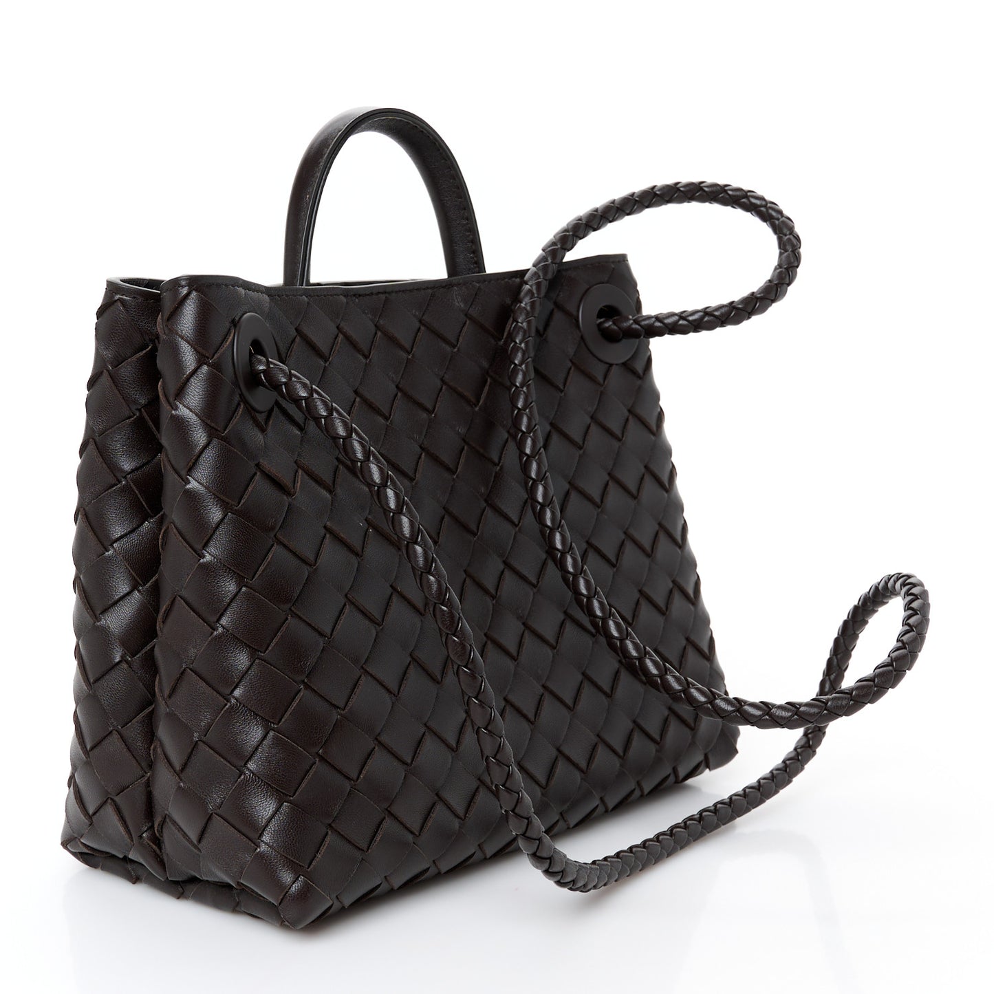 Nappa Intrecciato Small Andiamo Shoulder Bag Fondant