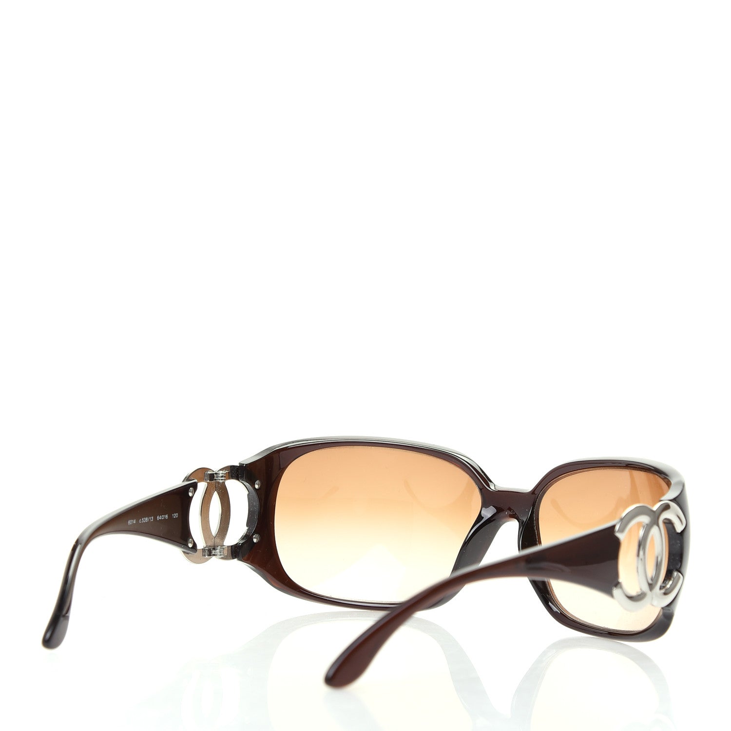 Chanel Acetate CC Sunglasses 6014 Brown 4 of 7