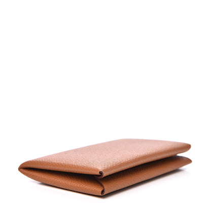 Hermes Epsom Calvi Card Case Gold 4 of 7