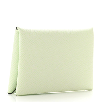 Hermes Epsom Calvi Card Case Vert Fizz 3 of 7