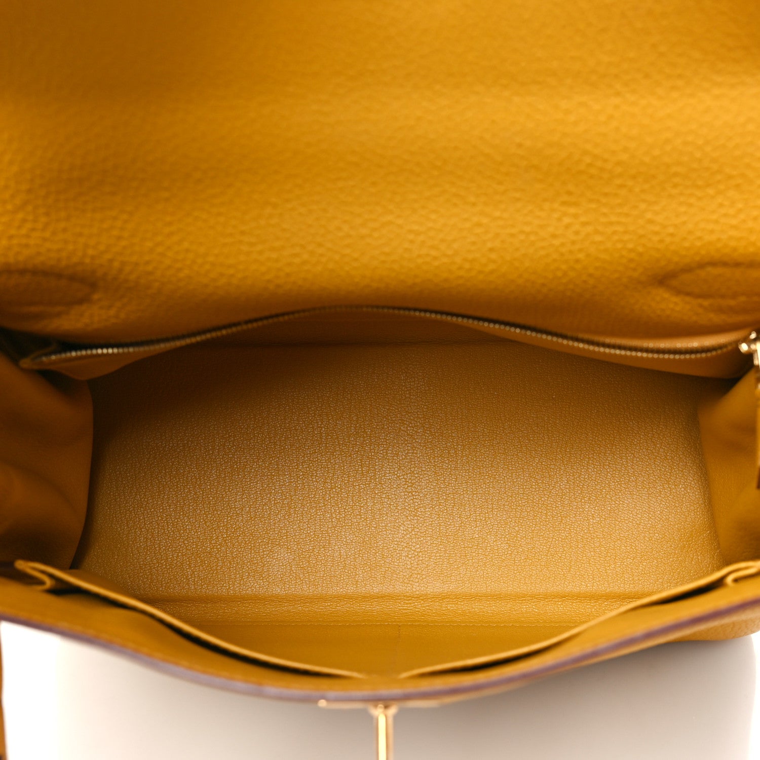 Hermes Togo Kelly Retourne 28 Jaune Ambre 5 of 11