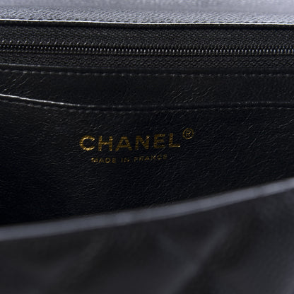 Chanel Caviar Quilted Maxi Single Flap Black 10 of 12