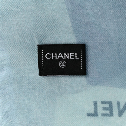 Chanel Cashmere CC Floral Stole Multicolor 4 of 4