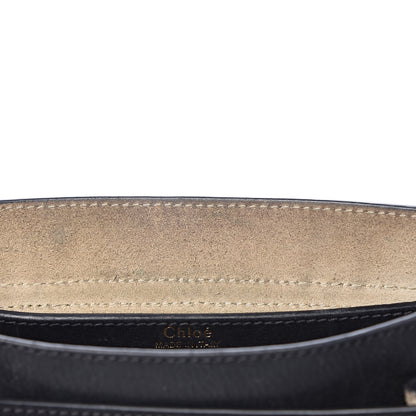Chloe Calfskin Braided Small Hudson Shoulder Bag Black 9 of 19