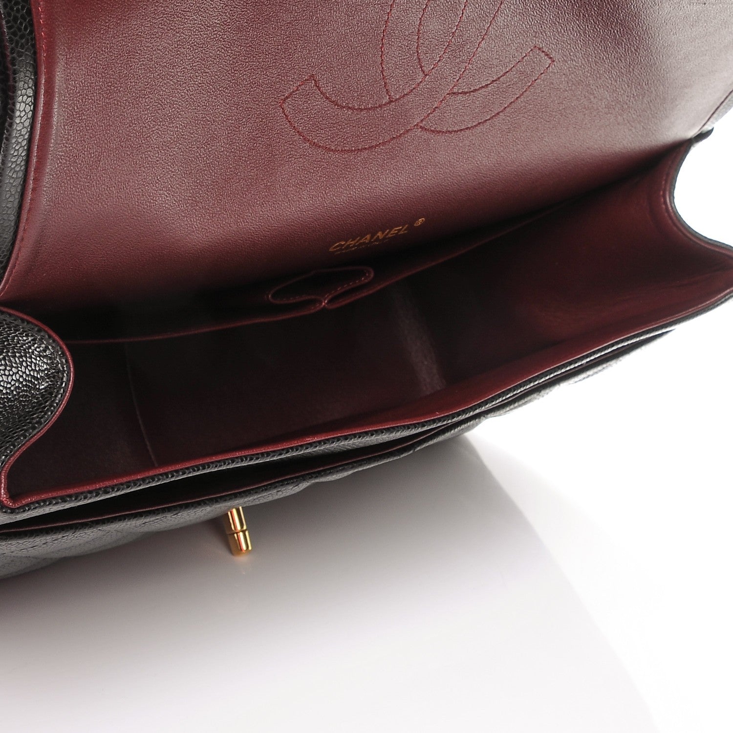 Chanel Caviar Quilted Maxi Double Flap Black 5 of 7