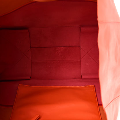 Celine Lambskin Horizontal Bi-Color Cabas Orange Magenta 5 of 9