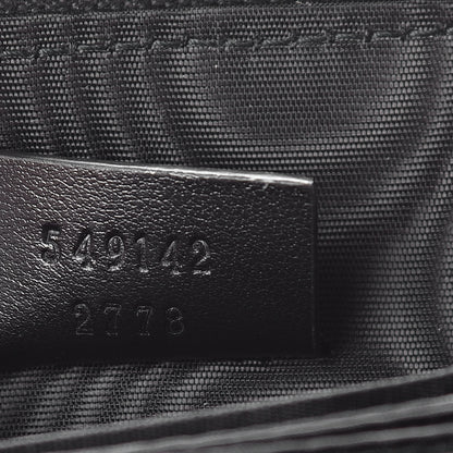 Gucci Calfskin Matelasse GG Marmont Zip Around Card Case Black 7 of 10