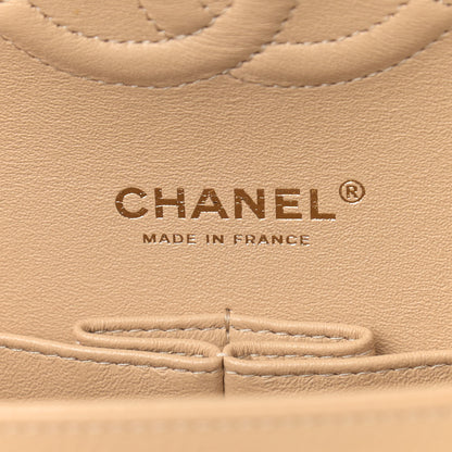 Chanel Caviar Quilted Medium Double Flap Beige 6 of 10
