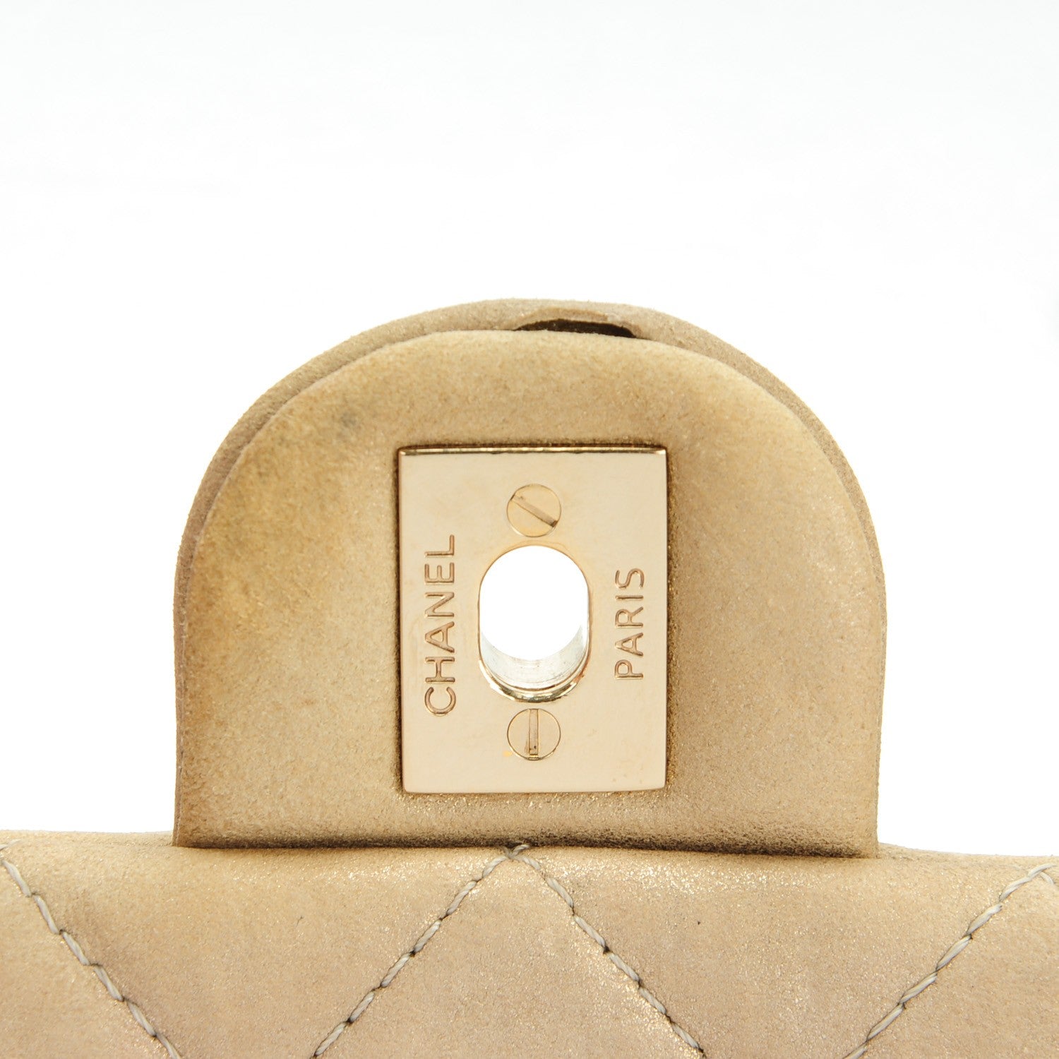 Chanel Metallic Calfskin Studded Mini Flap Gold 7 of 9