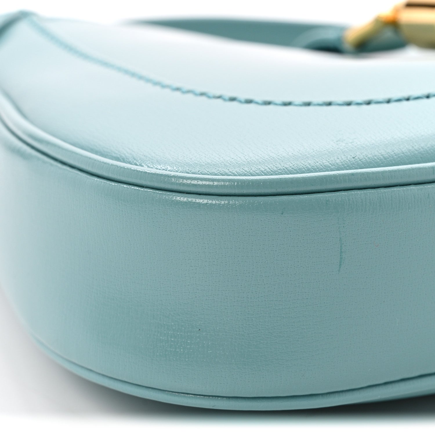 Gucci Boarded Dyana Lux Calfskin Mini Jackie 1961 Hobo Dusty Azure 11 of 13