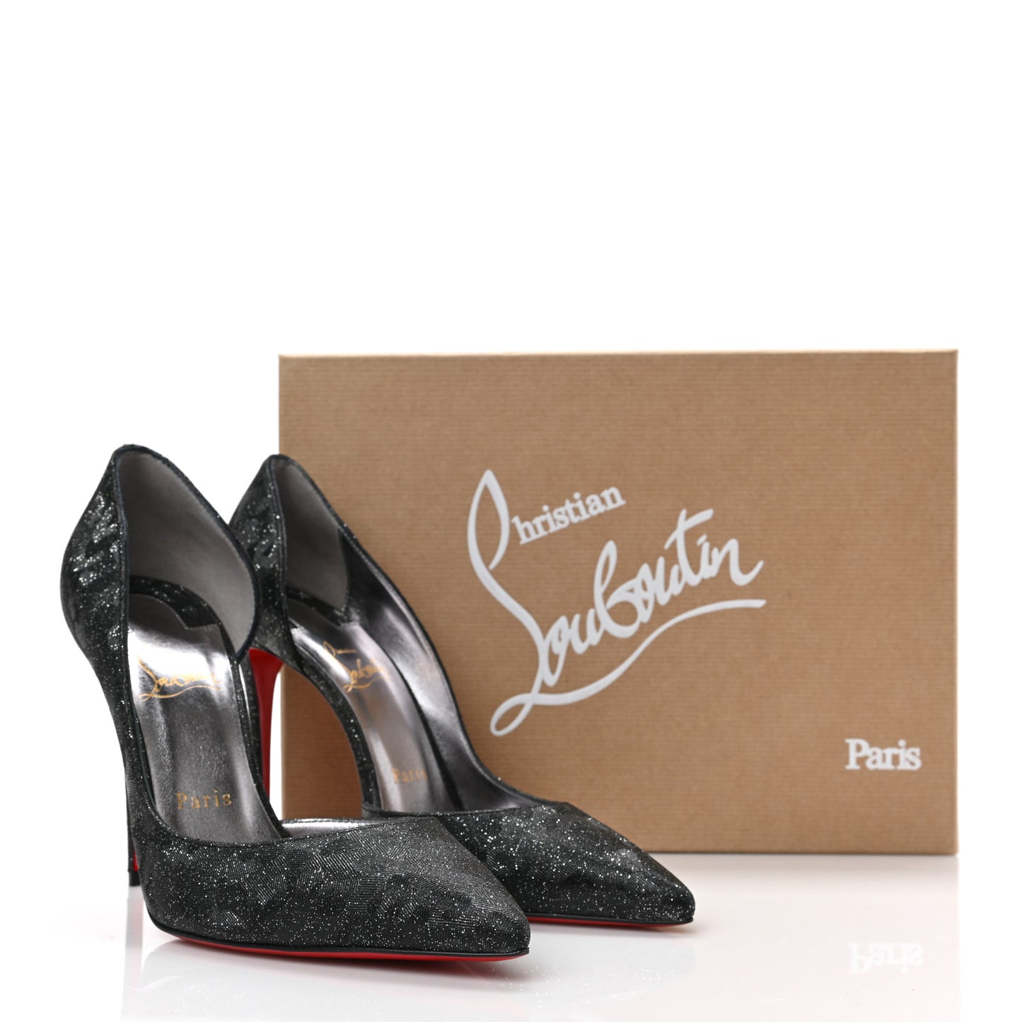 Glitter Iriza Kid Flinstar 100 Pumps 38.5 Black