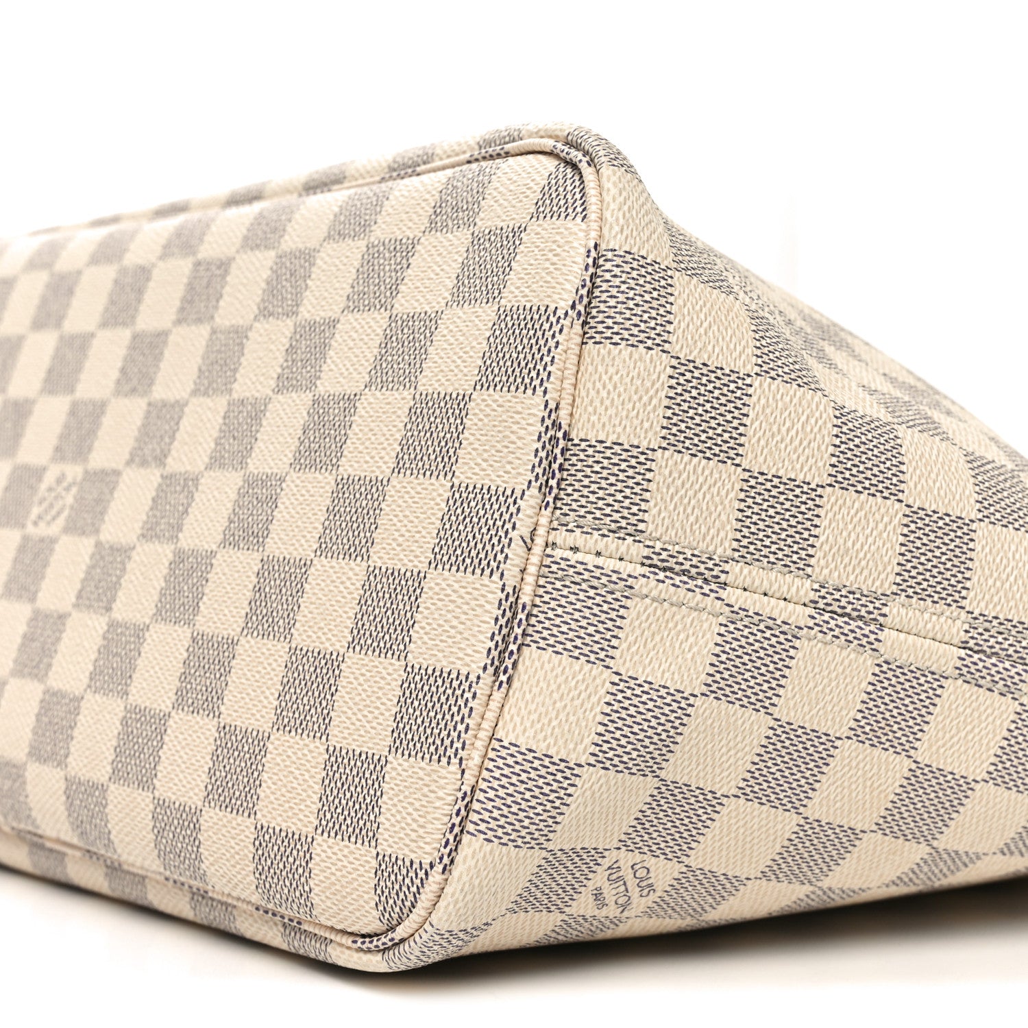 Louis Vuitton Damier Azur Braided Neverfull MM Pink 9 of 10