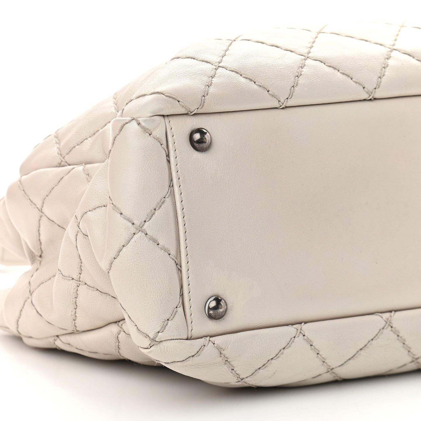 Calfskin Medium Stitch It Tote Beige