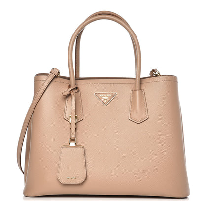 Prada Saffiano Cuir Medium Double Bag Cammeo 1 of 12
