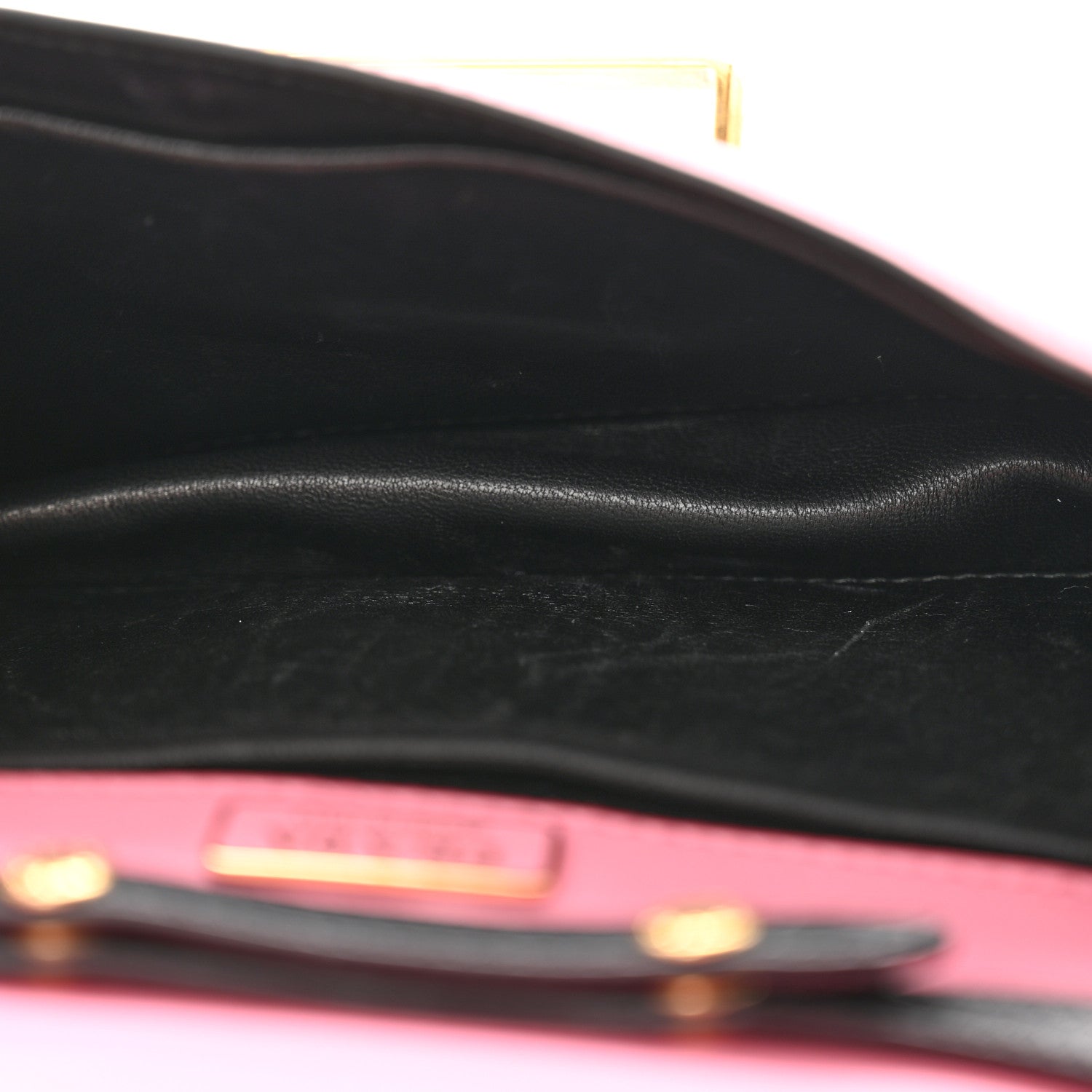 Prada City Calf Saffiano Astrology Cahier Bag Fuxia Black 5 of 14