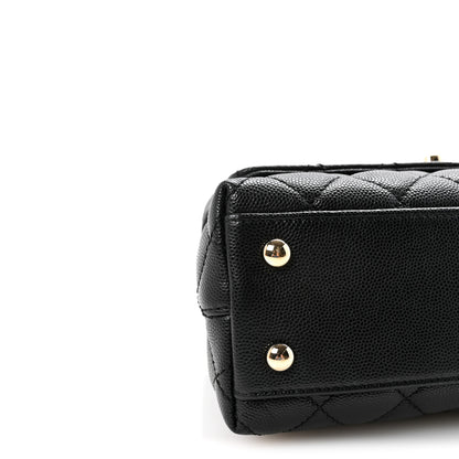 Chanel Caviar Quilted Mini Coco Handle Flap Black 9 of 11