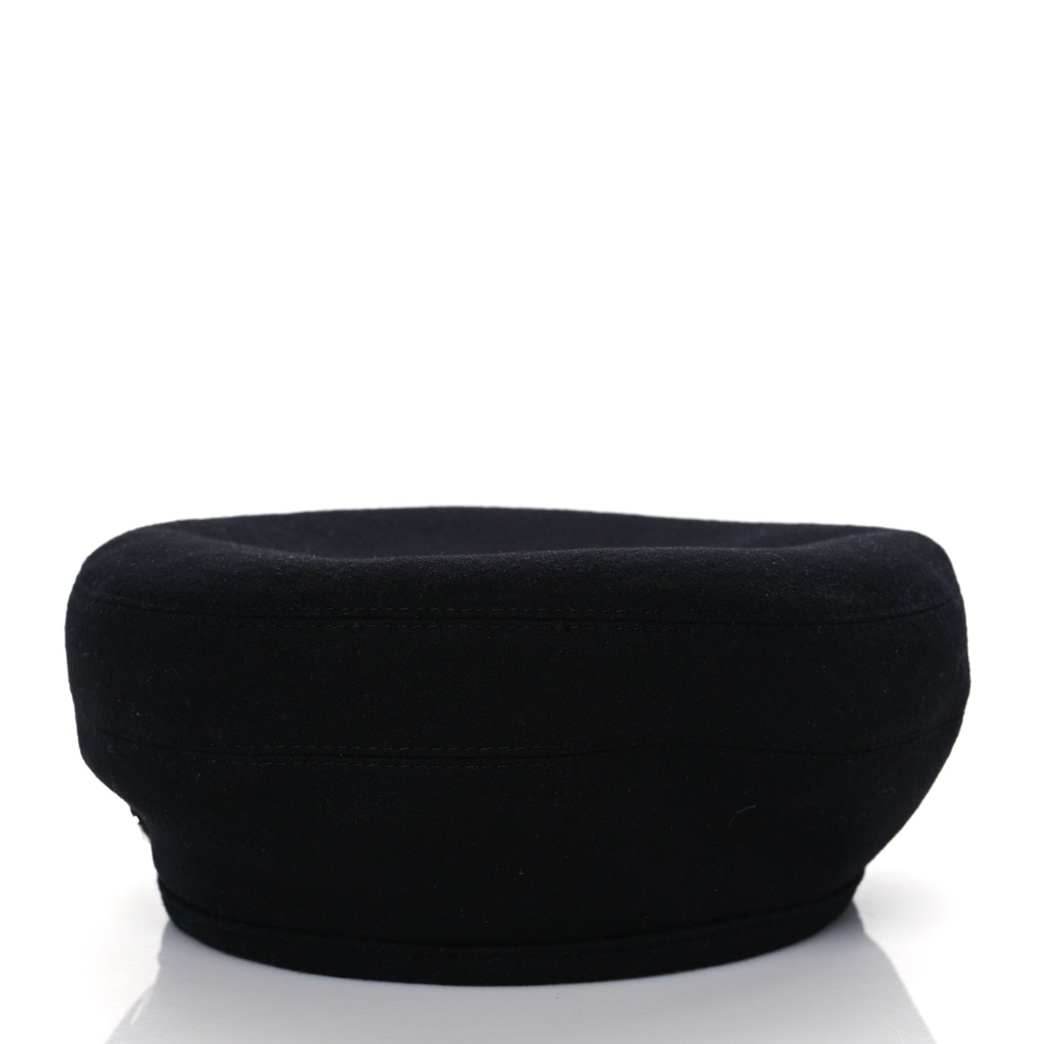 Hermes Cashmere Saint Honore Drap Beret 57 Black 3 of 7
