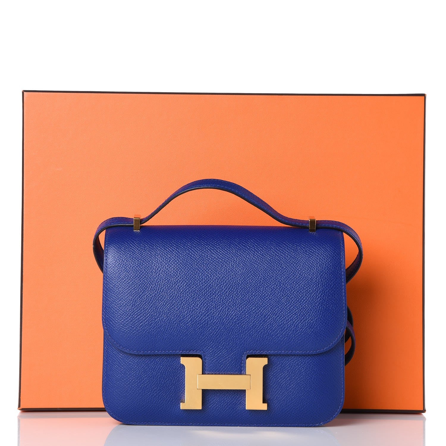 Hermes Epsom Constance 18 Bleu Electrique 31 of 31