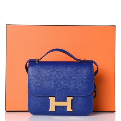 Hermes Epsom Constance 18 Bleu Electrique 31 of 31