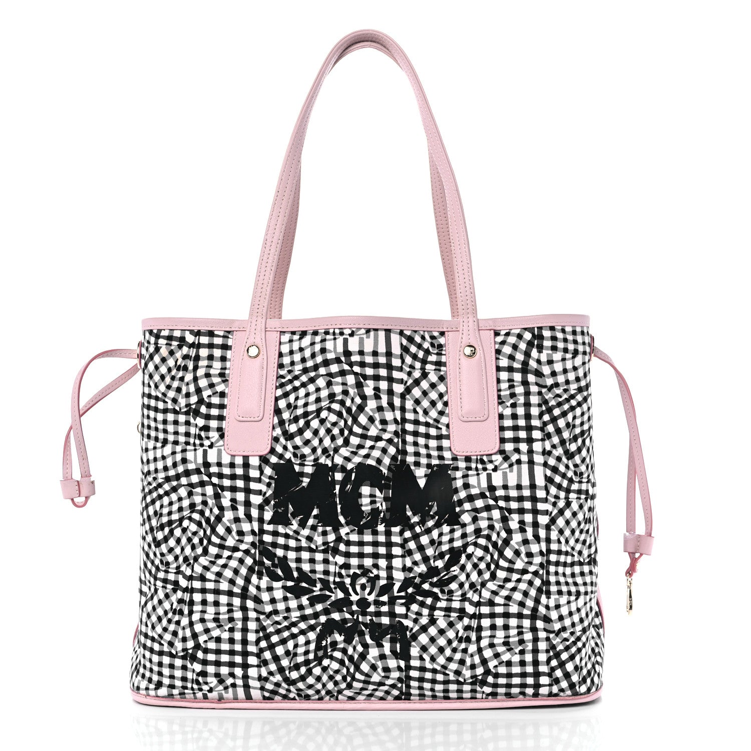 MCM Visetos Medium Liz Reversible Shopper Tote Soft Pink 8 of 12