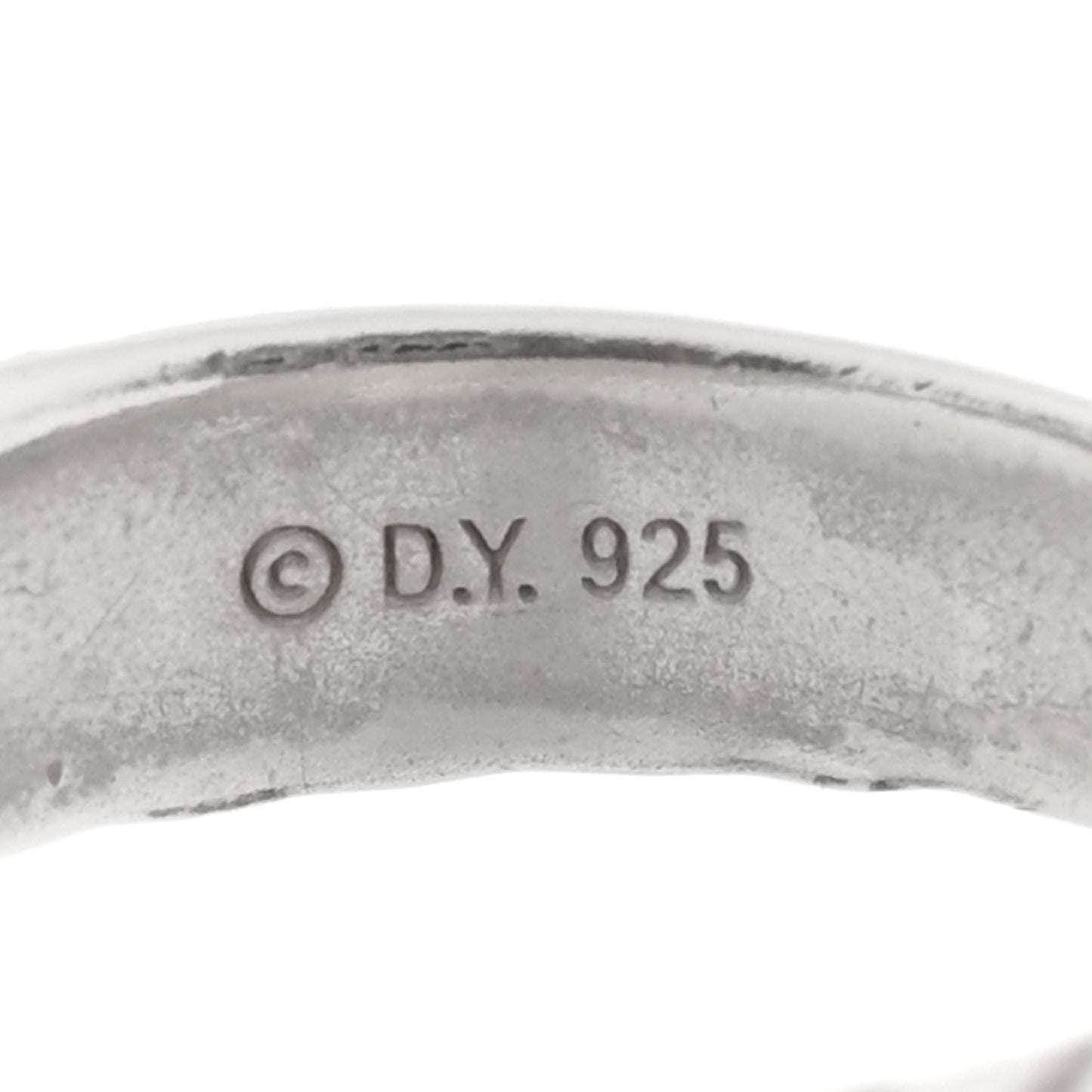 Sterling Silver Diamond 5mm Crossover Ring 54 7