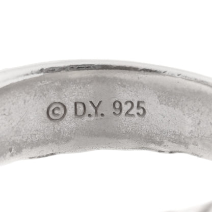 David Yurman Sterling Silver Diamond 5mm Crossover Ring 54 7 4 of 4